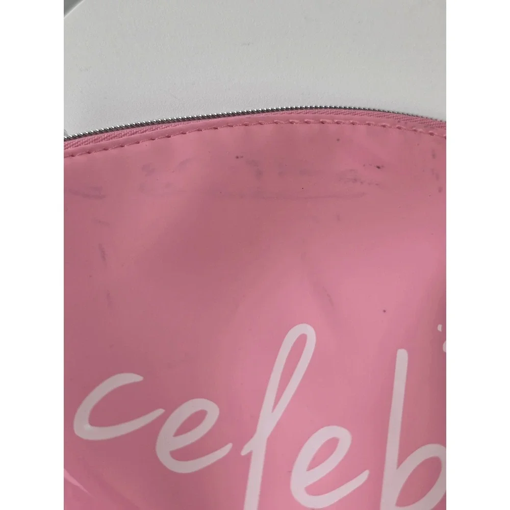 It Cosmetics Celebrate Your Beauty Pink Patent Leather Makeup Bag Dome Pouch
